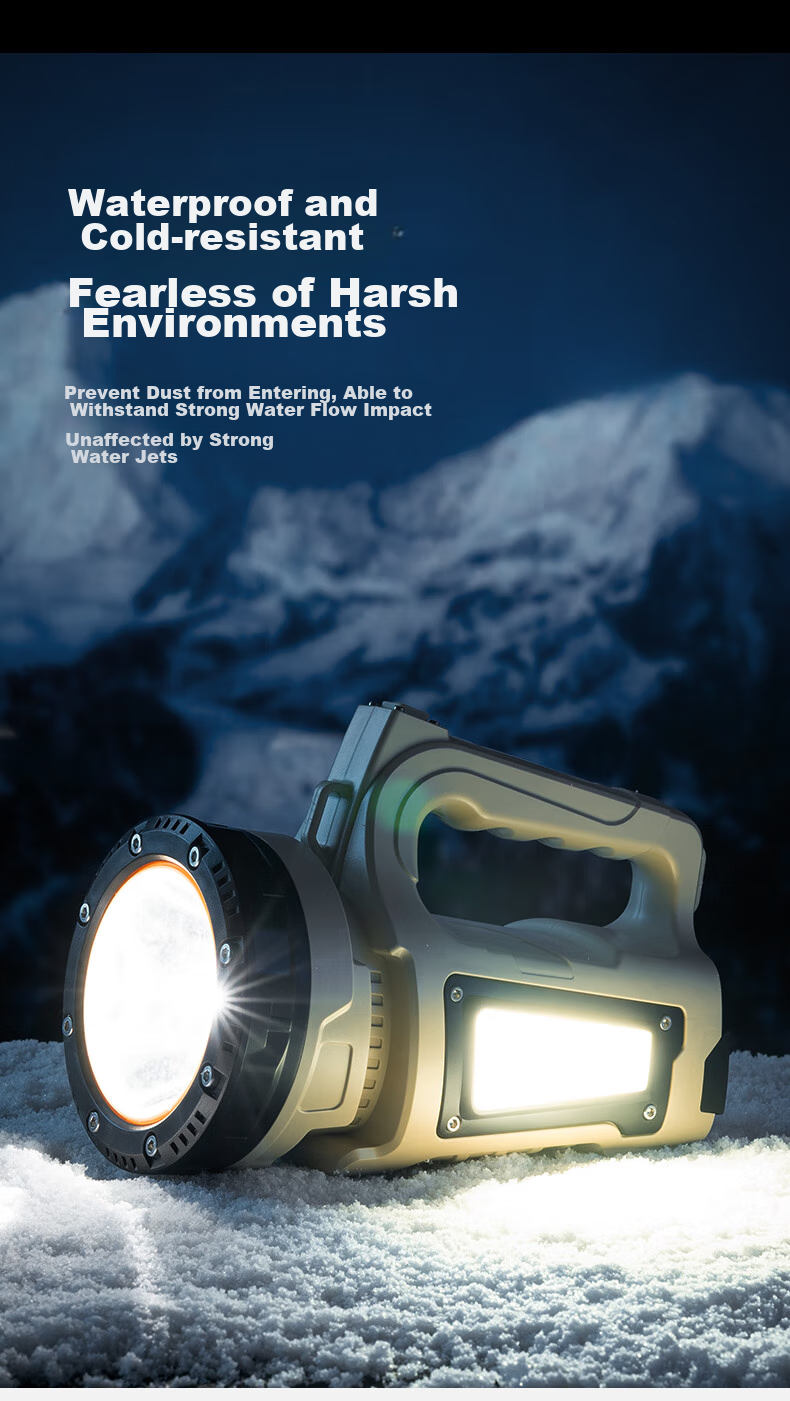 Xiaoyeren Multifunctional High-Power Flashlight Outdoor Long Battery Life Military Super Bright Home Patrol Work Auto Repair Rechargeable Camping Light 18