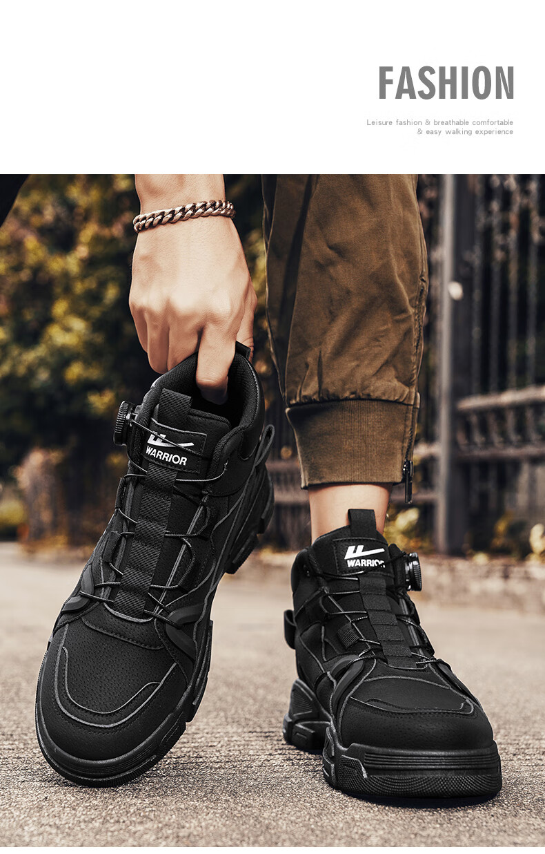 Huili Men's Versatile Martin Boots, 2025 Autumn And Winter New Style, Trendy Retro High-Top Work Boots, Gray, Size 40 13