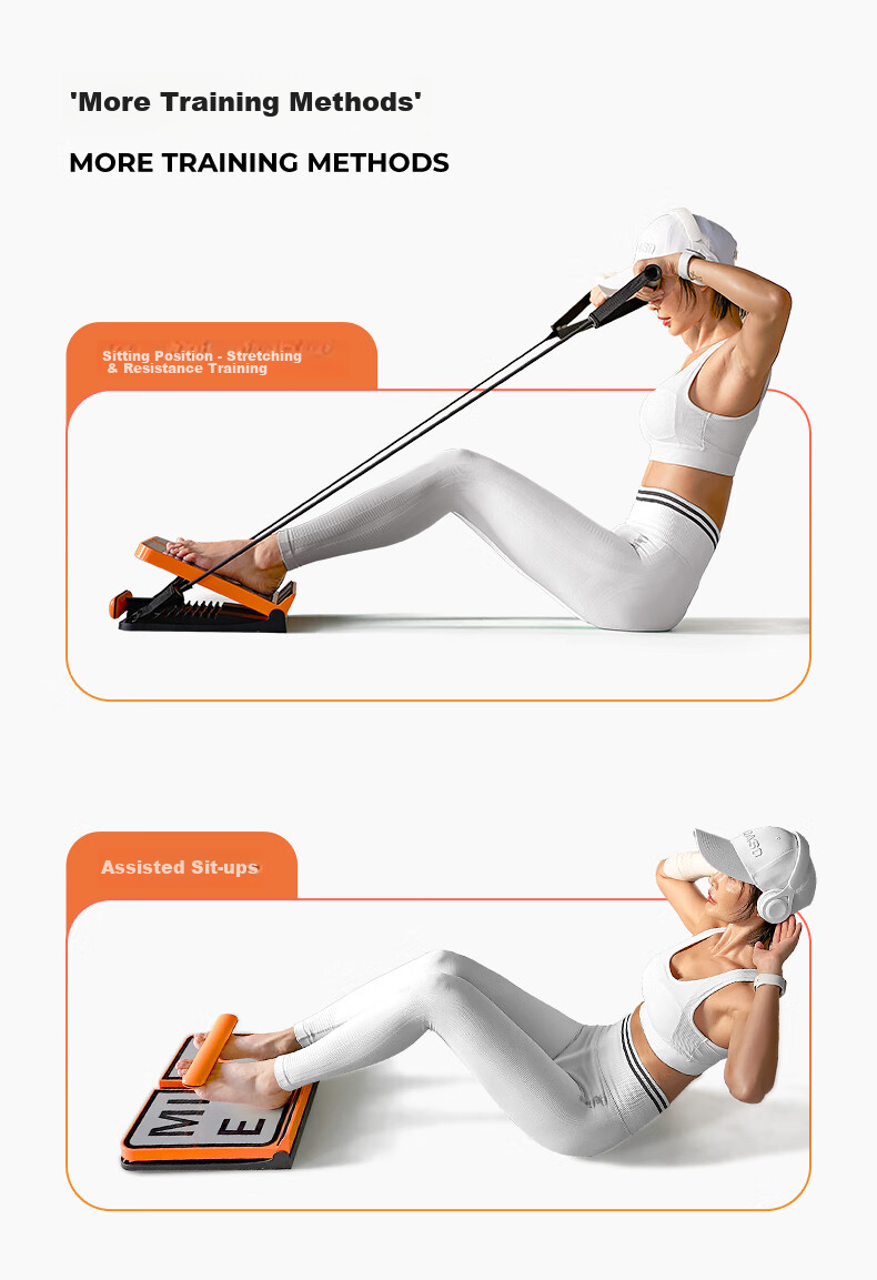 Mike Leg Stretching Board, Calf Stretching Device, Resistance Band, Sit-Up Assist Tool, Standing Inclined Pedal + Resistance Band 6