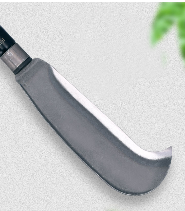 君遇家用砍竹刀柴刀弯刀农用加厚砍柴刀 钢柄158