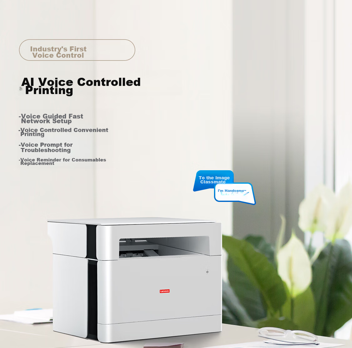 Lenovo M1688DW Pro Laser Printer for Home And Office Use, Student Mobile Wireless Study Homework Printer, Automatic Duplex Printing, Copying And Scanning All-In Machine 4