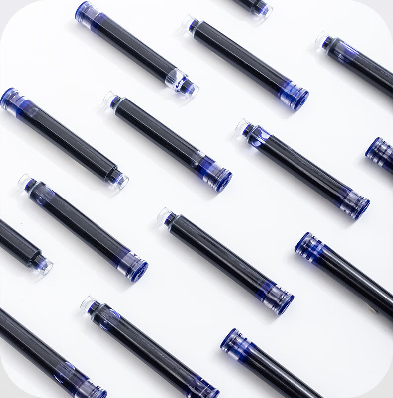M&G Stationery 0.9ml Pure Blue Ink Cartridges Refillable Fountain Pen Ink Cartridges 30pcs/Box AIC47648B3 9