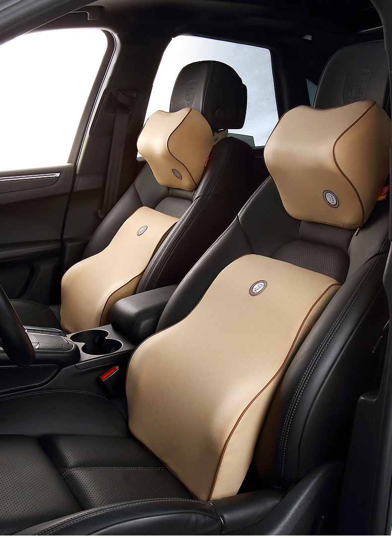 GiGi Car Lumbar Support Memory Foam Cushion Backrest Pillow for Car, Office, And Home Use 12