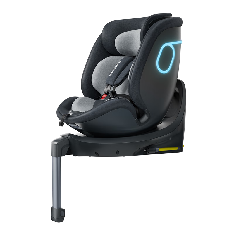 Buddy Buzzy Qiuzhi 2 New National Standard Child Safety Car Seat for Ages 0-8, In-Car Baby Seat with Reclining Function, I-Size, Space Black