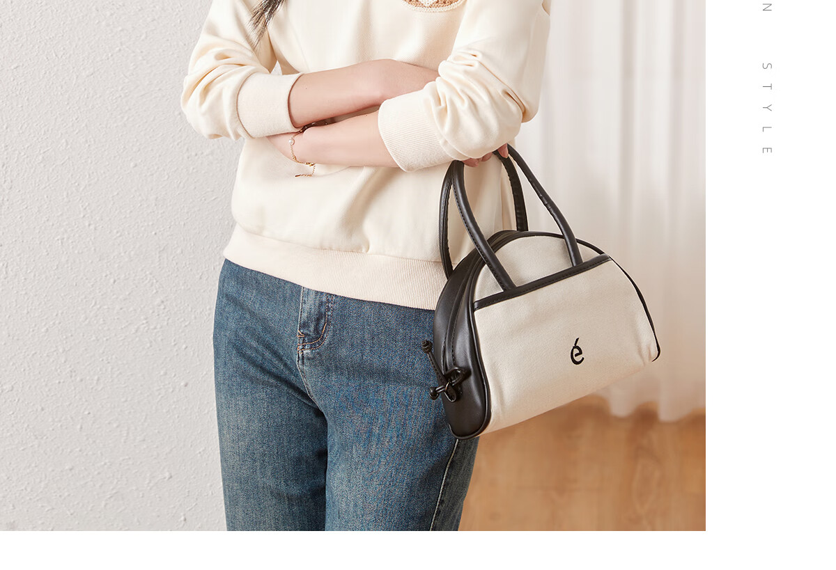 Chushen Women's Spring And Autumn Sweatshirt, College Style POLO Collar, Cherry Decoration, Loose Casual Top, S13KW1097 10