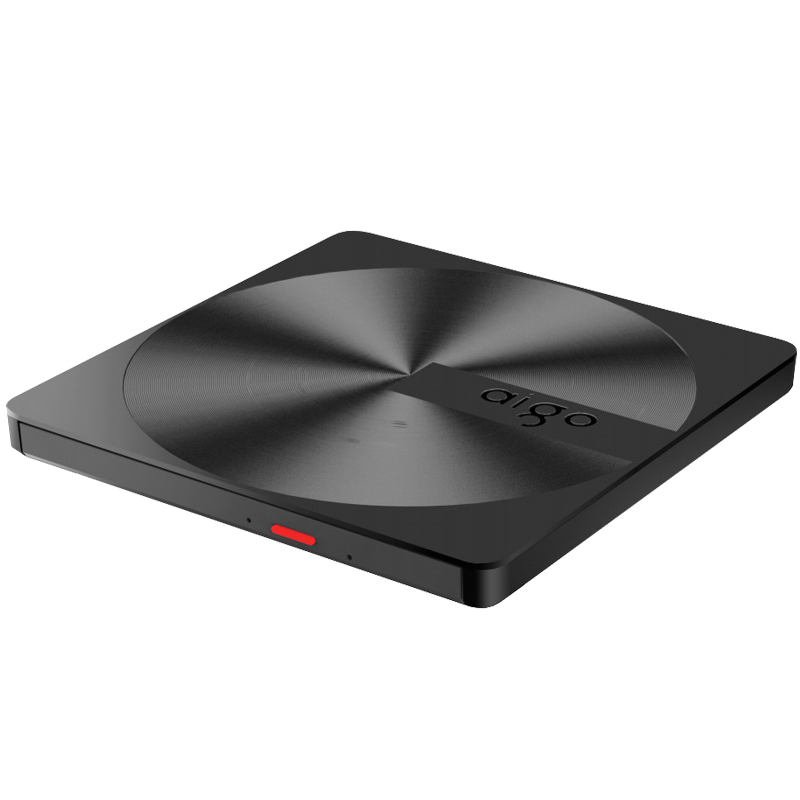 Aigo 8x Speed External USB Optical Drive, DVD External Burner, Portable Optical Drive, External Optical Drive, Portable Laptop External Read And Burn All-In Black G300