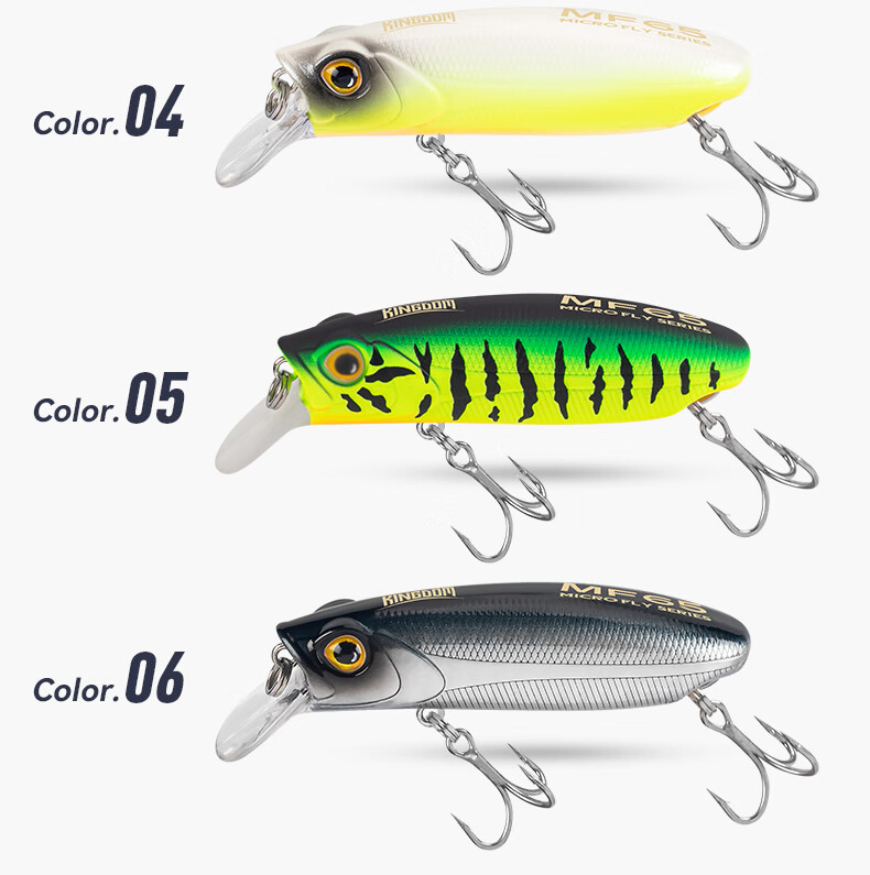 Guowangliya Lure Micro-Fly Scale Series Minnow Sinking Slow Sinking Floating Lure Artificial Bait Long-Distance Casting for Topmouth Culter And Bass in Black Pits 11