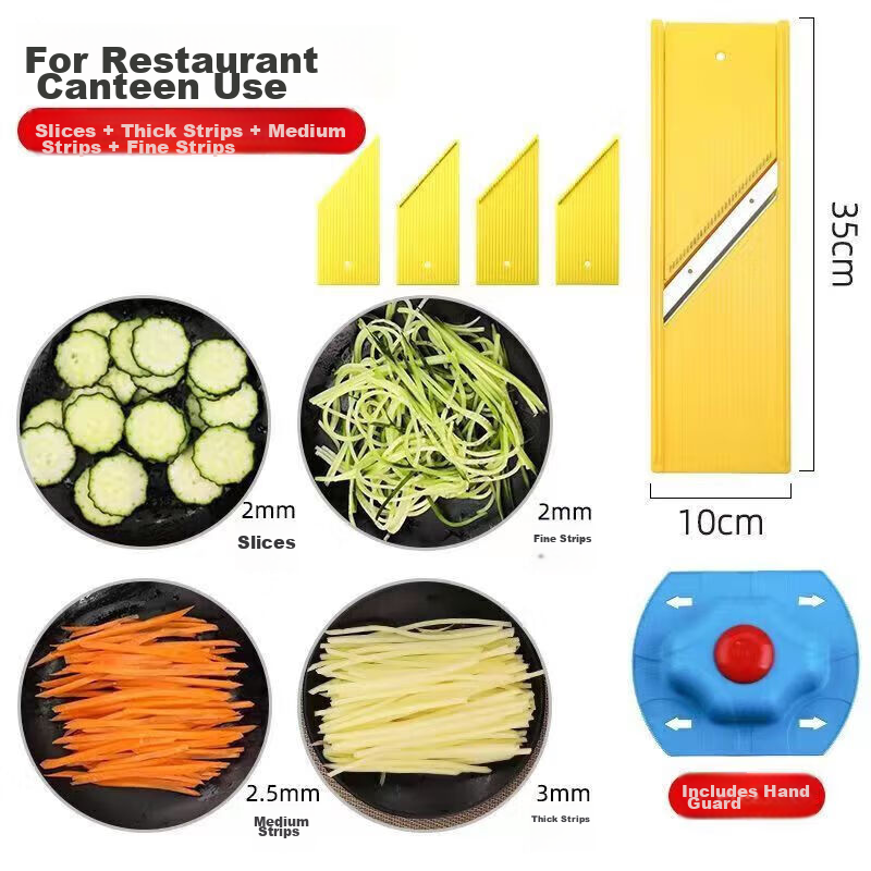 Maomiyoupin Potato Slicer, Vegetable Cutter, Kitchen Multi-Functional Food Processor, Shredding Tool, Commercial-Grade Shredder, Same As Longjiang Brand