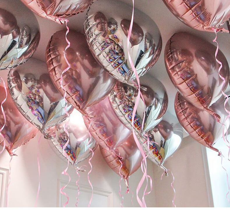 Extreme Space Proposal Indoor Birthday Decoration Heart Balloon Banner Birthday Confession Set Scene Arrangement 2