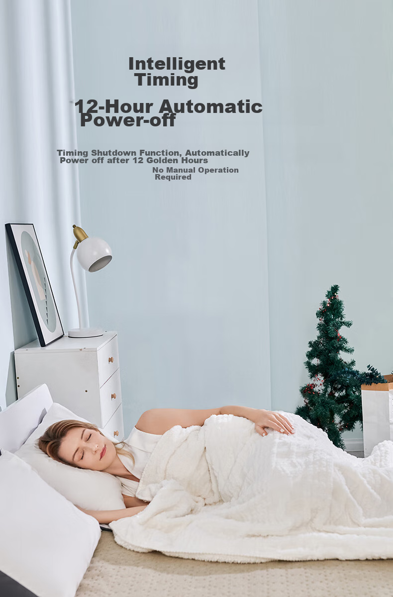 Qindao [High Temperature Cut-Off Power, Safe And Non-Fire] Single Student Dormitory Safety Hot Pad Electric Blanket 1.8*0.8m 5