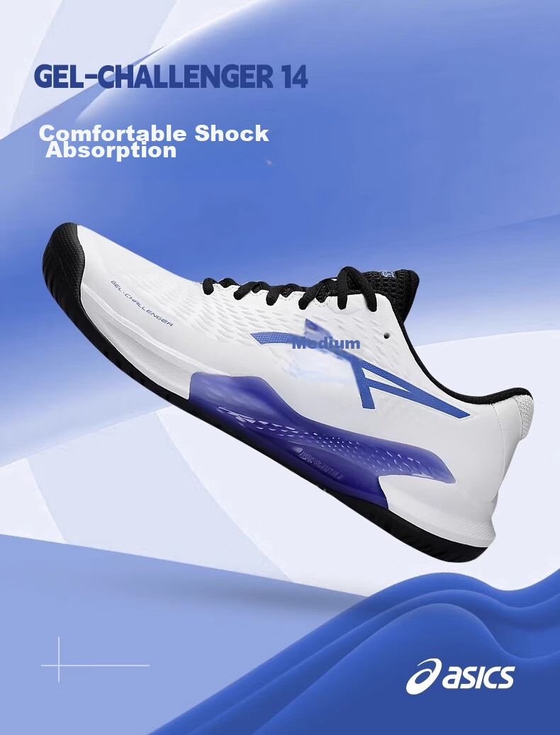 ASICS Men's Tennis Shoes GEL-CHALLENGER 15 1042A294-101 Size 36 2