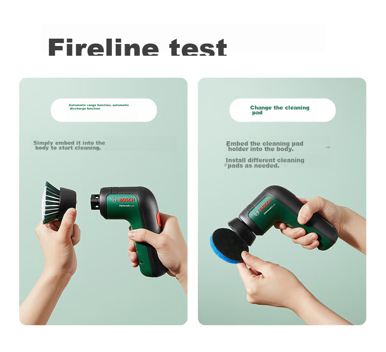 BOSCH Electric Cleaning Brush Waterproof for Glass Tiles Mirror Kitchen Multi-Functional Powerful Cleaning Motor IPX 5 Water Resistant 5