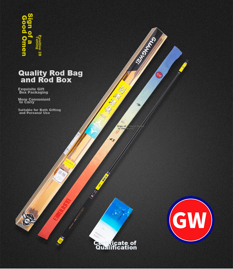 GW Biezhuo Zizun 6.3-Meter 28-Section Comprehensive Big Fish Rod, Carbon Fiber Pole, Ultra-Light Carp Rod, Lake And Reservoir Big Fish Rod 17