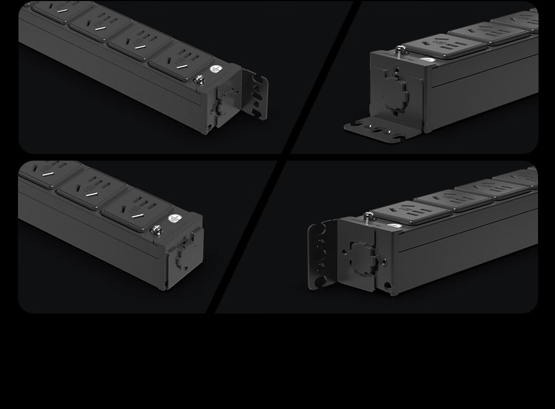 TOP PDU Cabinet Socket/power Strip/extension Cord, 8 Outlets, 2-Meter Cable, Dual Switches, Master Control, 07TG200105 4