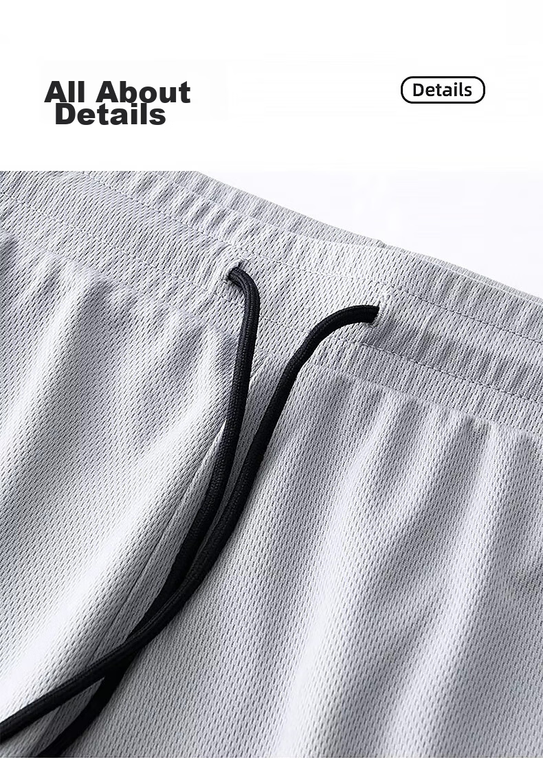 Warrior Shorts for Men, Summer Sports Casual Mid-Length Pants, Loose-Fitting Knee-Length Shorts, Quick-Dry Ice Silk Beach Shorts, Black, 3XL 13