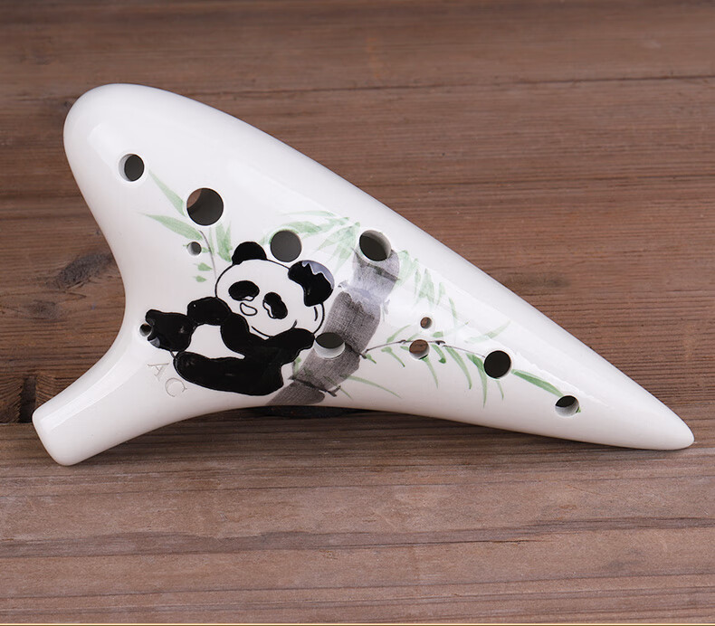 Acacia Bird 12-Hole AC Resin Ocarina Durable Student Performance Ocarina Yellow 16