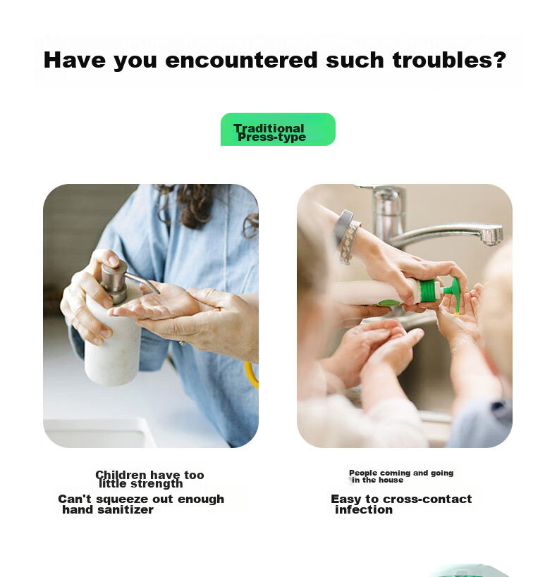 Interhasa! F9031 Automatic Soap Dispenser Wall-Mounted Hand Sanitizer Machine Bathroom Soap Dispenser Box No Drilling Required 3