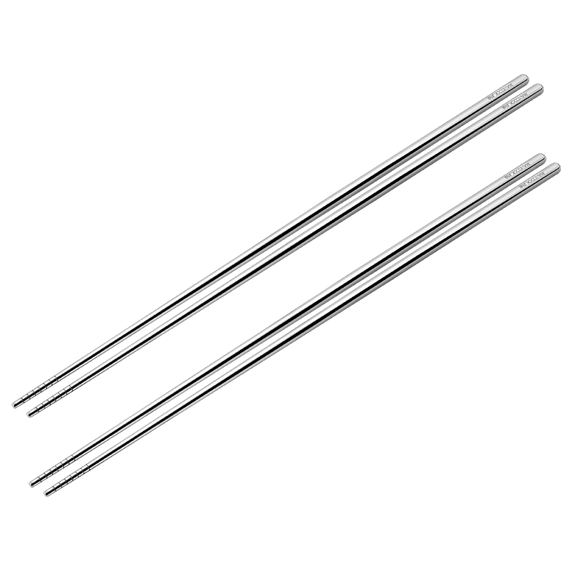 MAXCOOK 316L Stainless Steel Hot Pot Chopsticks, Deep-Frying Chopsticks, Hot Pot Chopsticks, Extended Chopsticks, 32cm Two Pairs MCK7956