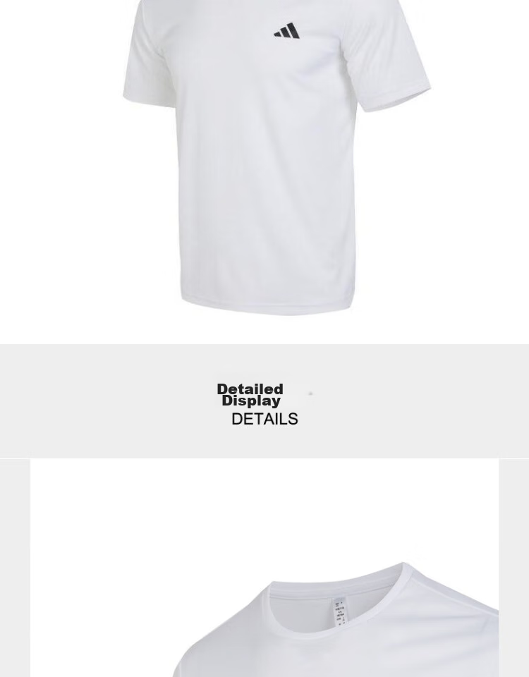 Adidas Versatile Comfortable Breathable Simple Sports Casual Short-Sleeve HR8728, Size 2XL 4