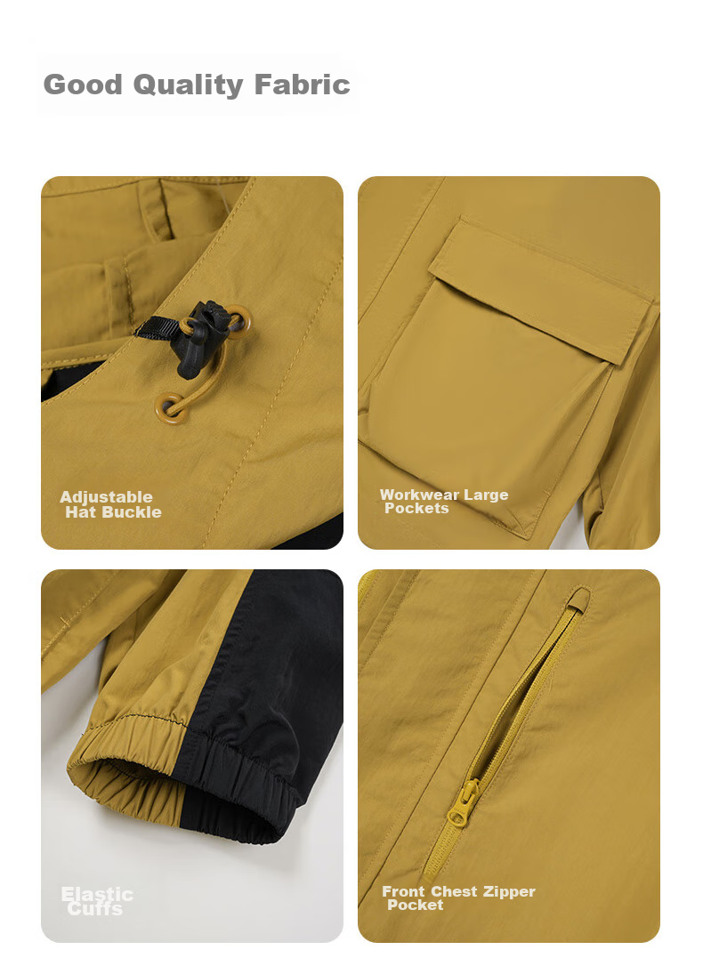 TECTOP Windproof Outdoor Hiking Jacket, Casual Outerwear, 2412205WT, Olive Green/ebony Gray, Size S 16