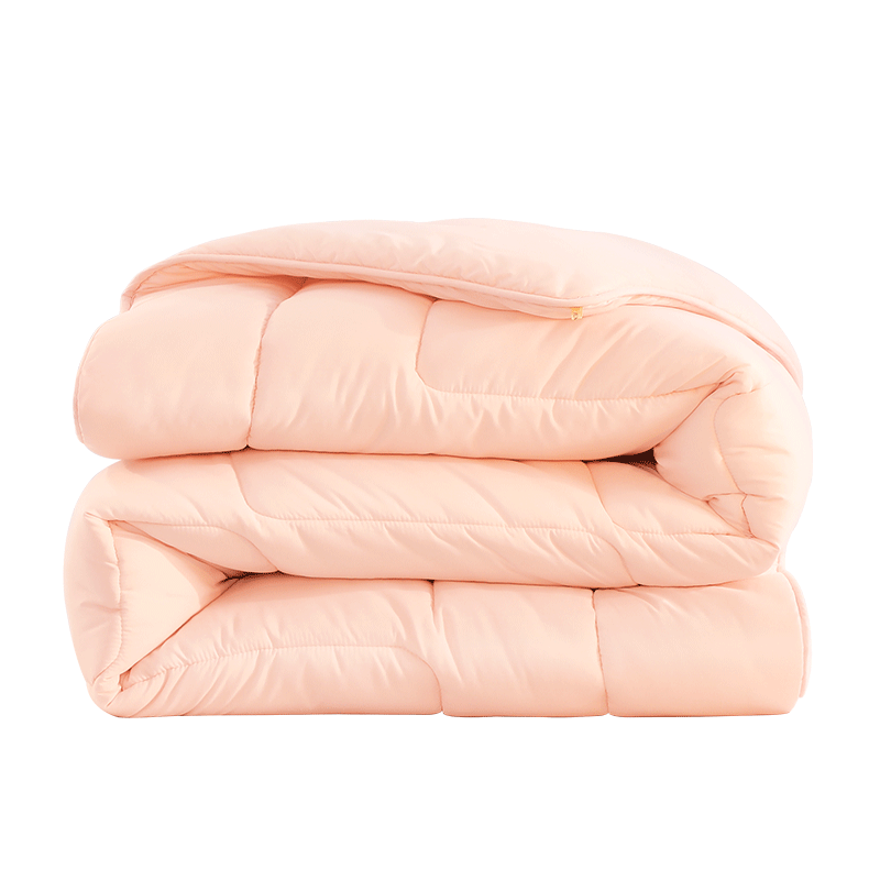 FUANNA Comforter, Spring And Autumn Quilt, All-Season Duvet Insert, Single Dormitory Air Conditioning Quilt, Antibacterial Bedding, Approximately 3.2 Jin, 152×210cm, Pink