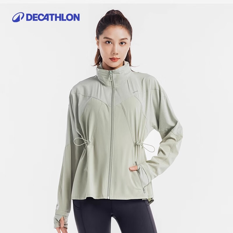 DECATHLON Quick-Dry Jacket, Windproof Running Top, Lightweight Fitness Wear, Outdoor Sports Cycling Jacket-5205101