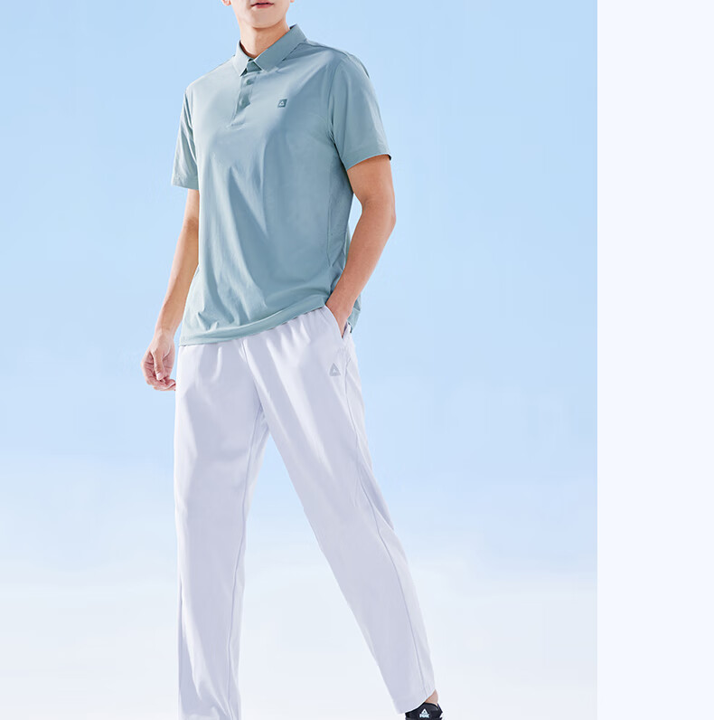 PEAK Polo Shirt for Men, Summer New Style, Sports Fitness Business Top, Breathable Casual T-Shirt, Loose Short Sleeve DF652241 55