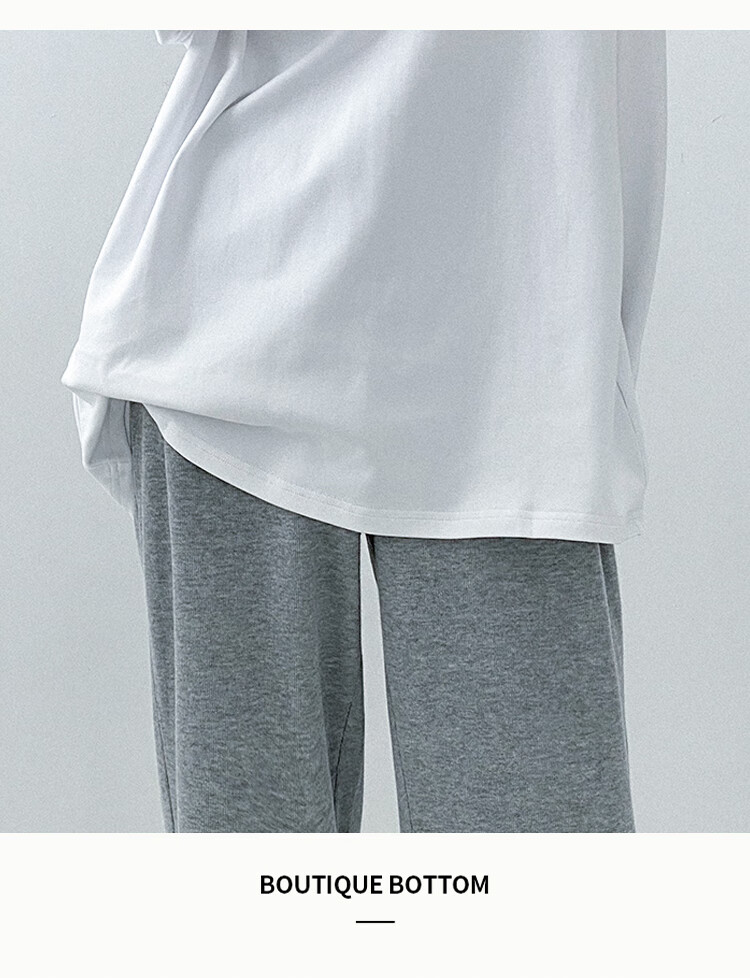 Nanjiren 100% Cotton Long Sleeve T-Shirt Women Simple White Premium Feel Top Versatile Layering Outerwear Long Sleeve 3XL 8