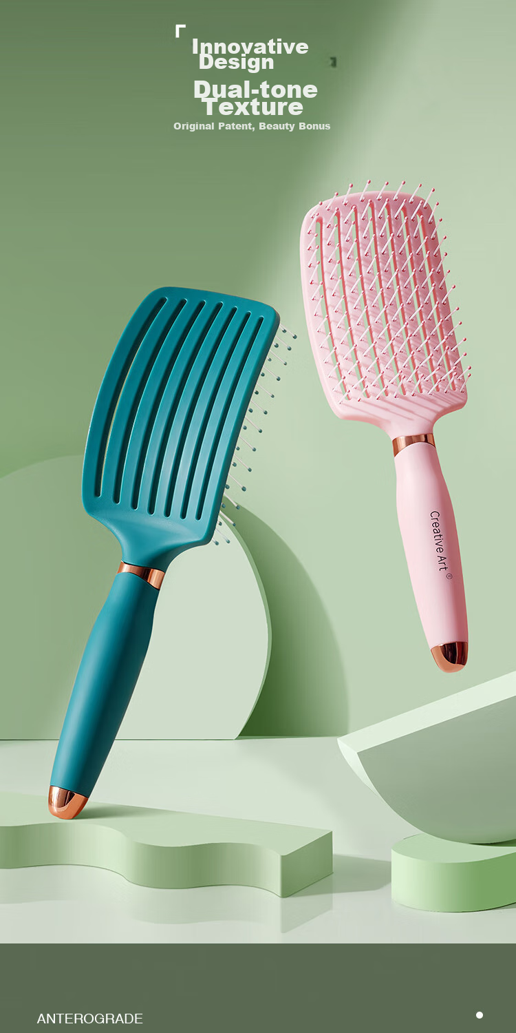 Creative Art Ribs Comb High Crown Volumizing Tool for Women, Long Hair Styling Comb with Wide Teeth for Curly Hair And Me 5