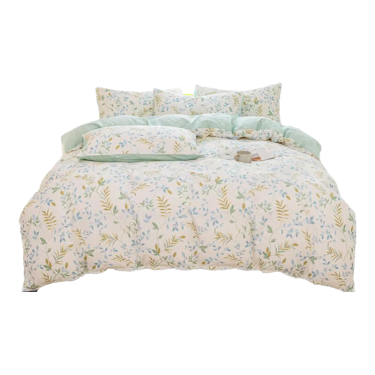 Grace Pure Cotton Class A 7A Antibacterial Duvet Cover, 100% Cotton Printed Double Bedding, Green Fairy Tale, 200*230cm
