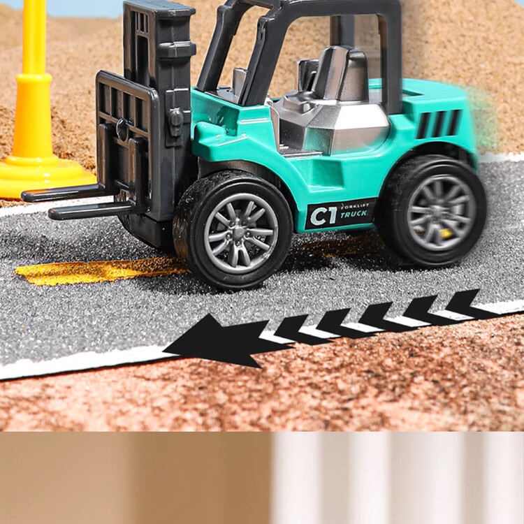 TaTanice Alloy Construction Vehicle Toy, Children's Excavator And Forklift Set, Collectible Car Model, Birthday Gift for Boys And Girls 10