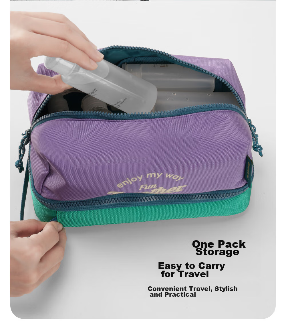 M Square Travel Toiletry Bag, Makeup Bag, Large Capacity Portable High-End Wet And Dry Separation Gym Swimming Storage Bag 4