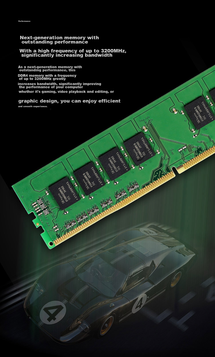 Kingston 16GB DDR4 3200 Desktop Memory Module (Random Width Version) 2