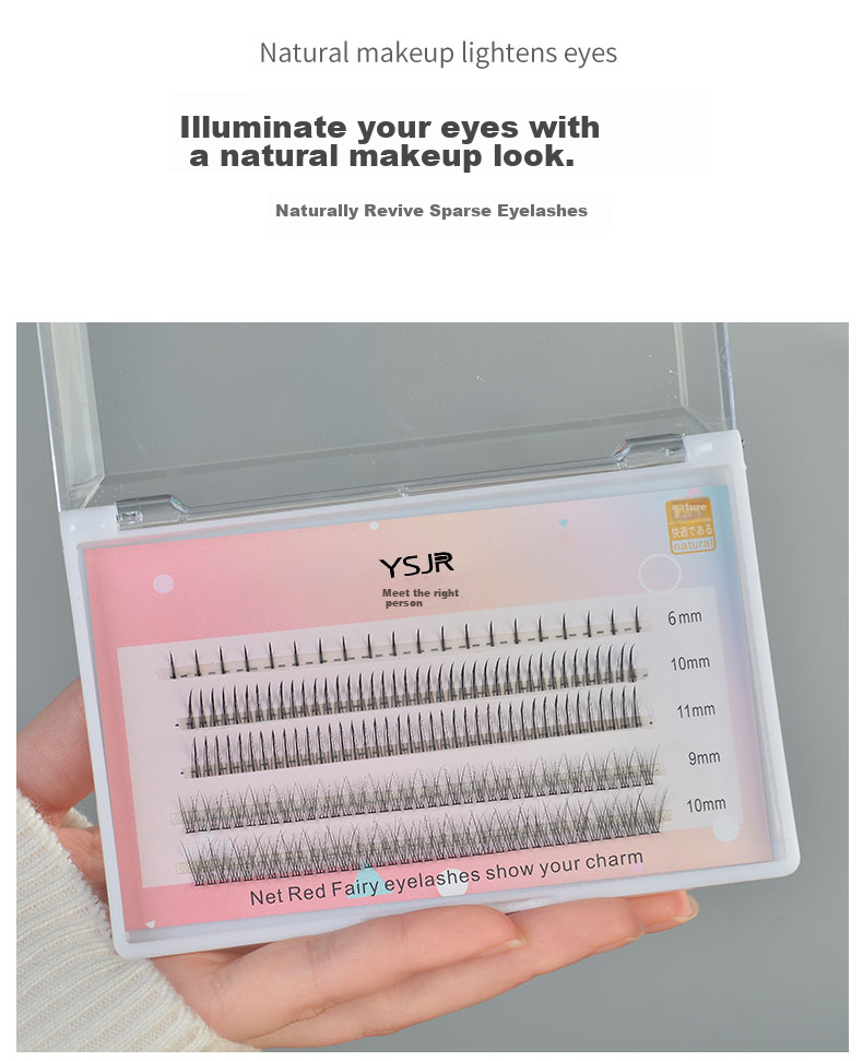 Yushangjiaren False Eyelashes, Cosplay Little Devil Comic Fairy Lashes, Barbie Japanese Style Stage Lashes, Curling And Thickening, 5 Pairs Per Pack 2