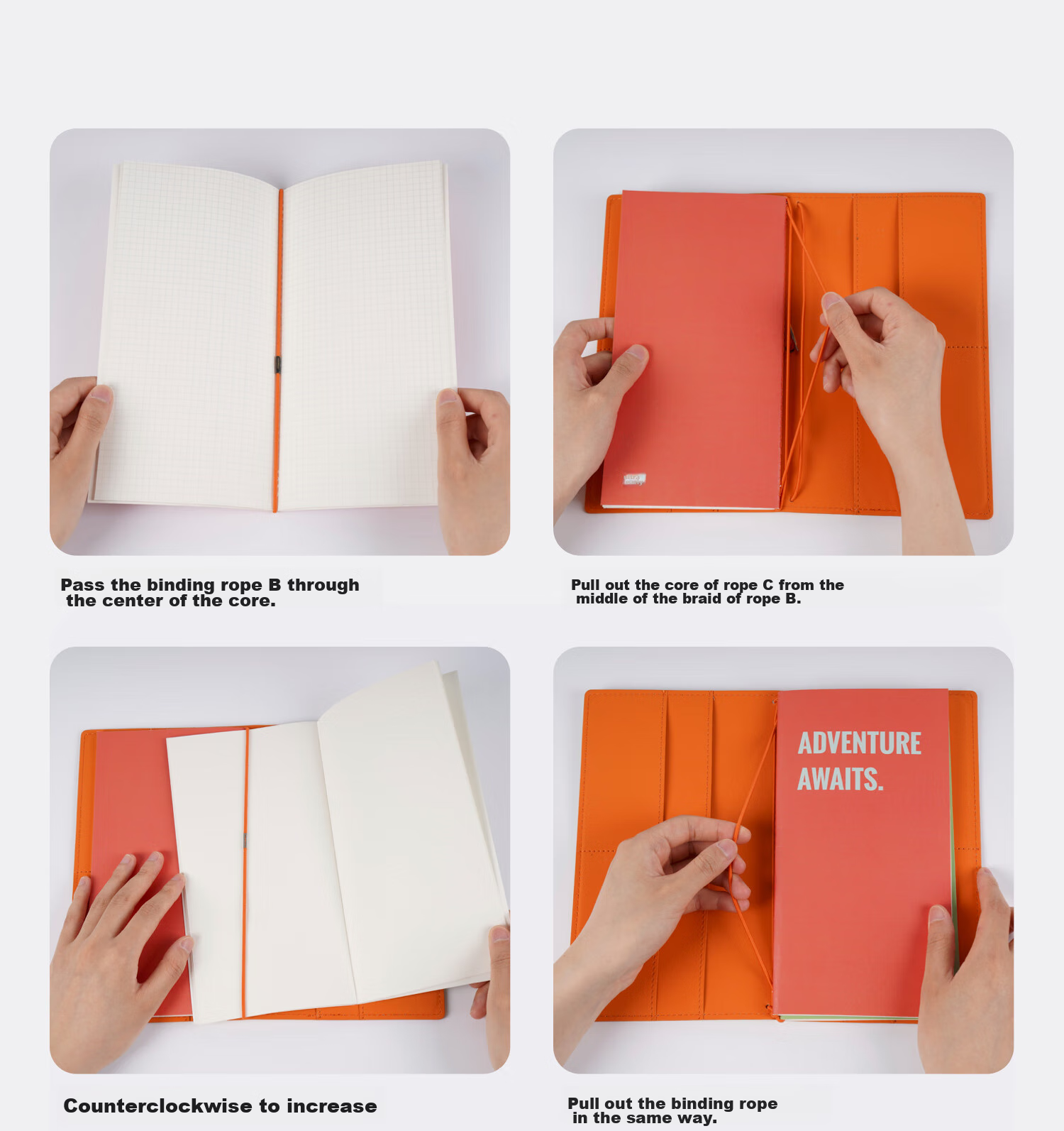 Chenzao Travel Guide with Detachable Replaceable Dot Matrix Core, 60 Pages 17