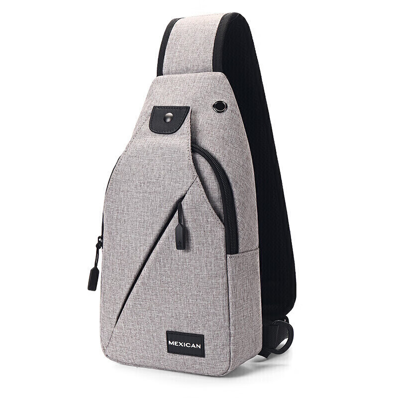 MEXICAN Men's Chest Bag, Portable Travel Casual Shoulder Crossbody Bag, Phone Waist Pack, Canvas Backpack, Cycling Student Commuter Bag