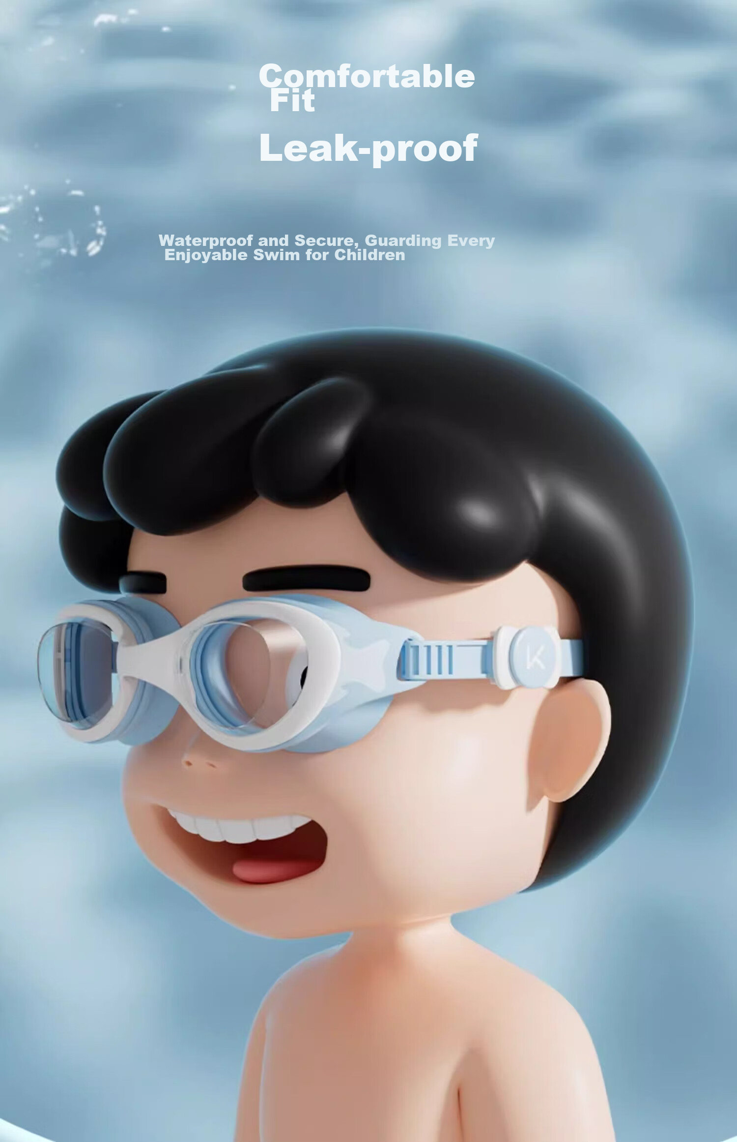 Keep Children's Swimming Goggles for Boys And Girls, High-Definition Waterproof Anti-Fog Swimming Glasses Professional Diving Equipment 7