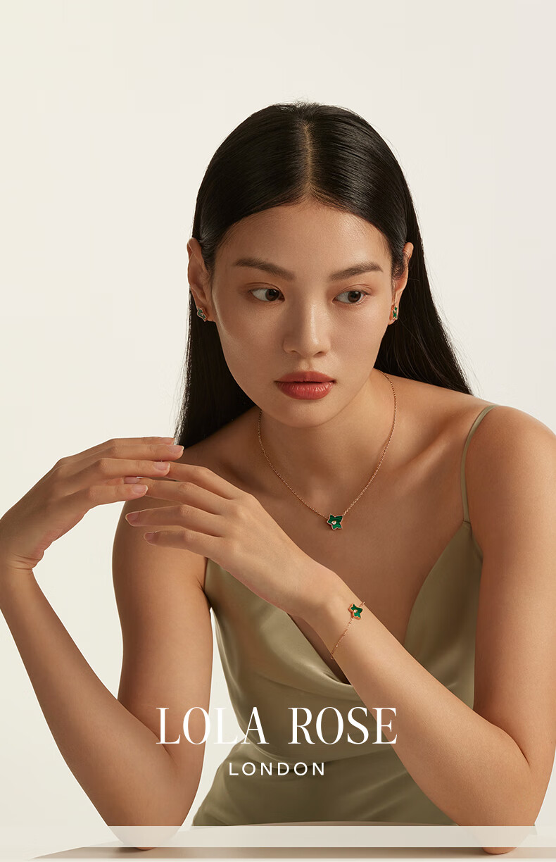 LOLA ROSE Evergreen Ivy Silver Stud Earrings, Elegant Birthday Gift for Wome 1