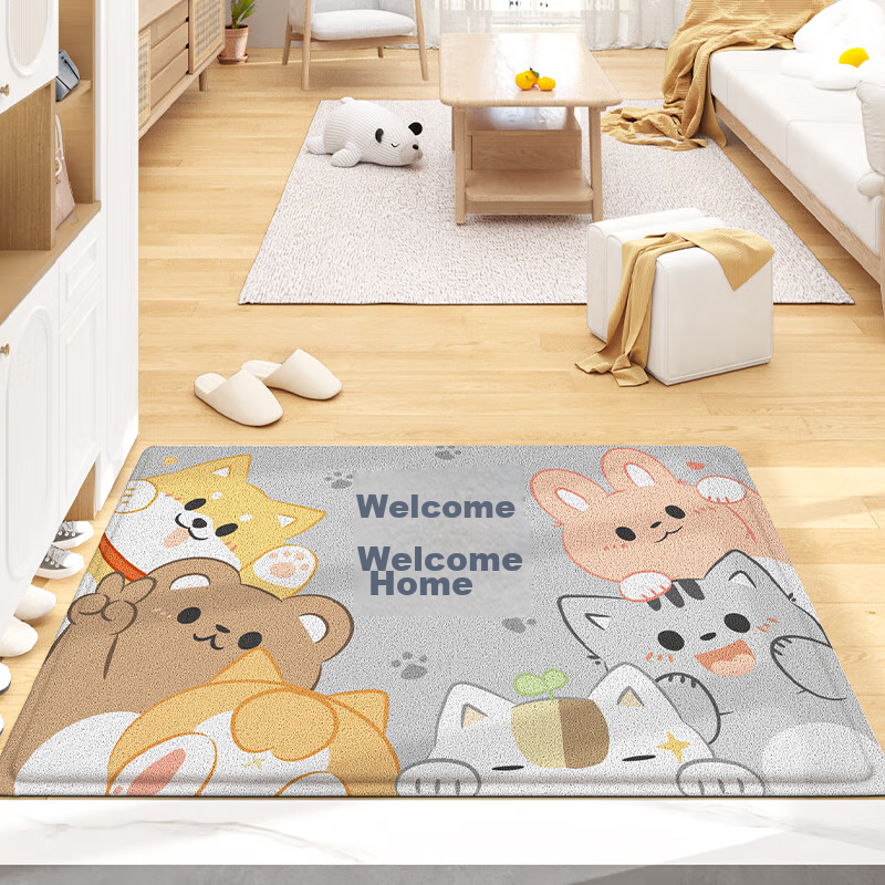 DeXi Loop Mat Entrance Doormat, Cuttable Non-Slip Entrance Foot Mat, Doorway Floor Mat 60x90cm