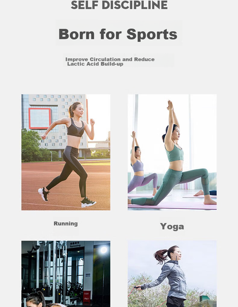 XUEXIMAN Yoga Compression Sports Socks for Women, Mid-Calf Fitness Socks, Professional Running Jump Rope Long Compression Socks, Yoga Calf Socks 12