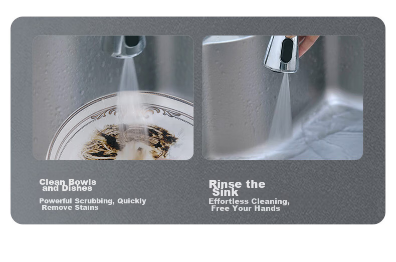 JOMOO Faucet Kitchen Sink Cold And Hot Pull-Out Four-Function Flying Rain Waterfall Sink Faucet 33229 9