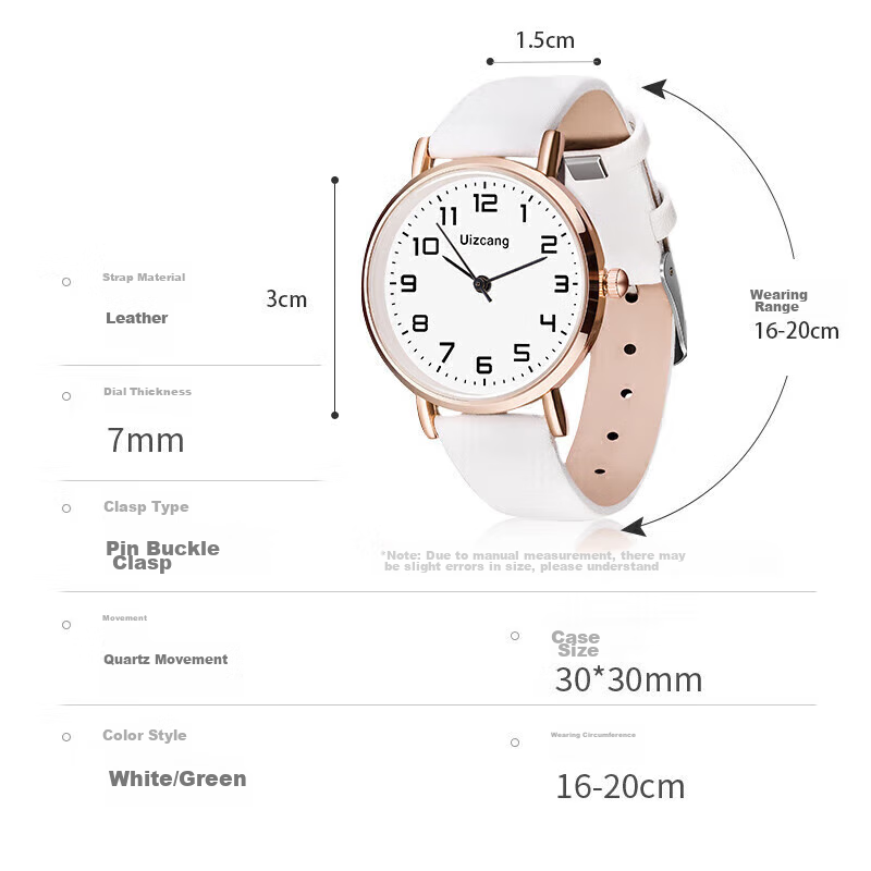 Siwangongli Electronic Watch for Children, Students' Exam Use, Civil Servants, Middle And High School Students, Analog Watch for Boys And Girls, British Style Watch