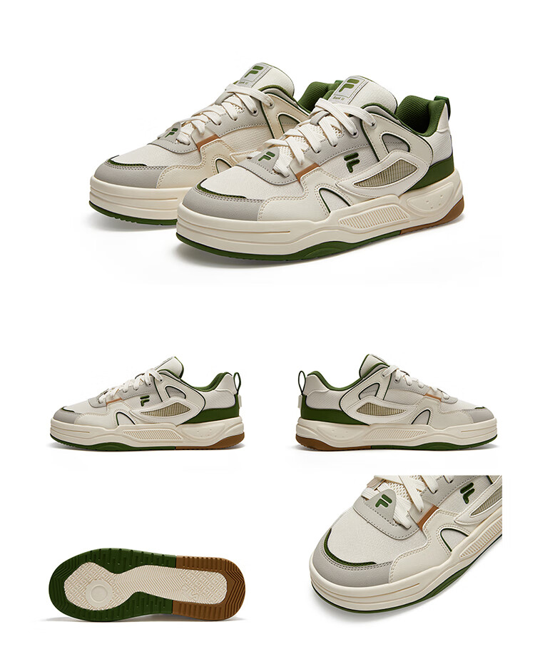 FILA FUSION Official Trendy Brand Men's Shoes, BANK II Lightweight Sneakers, Autumn New Style Footwear, Sports Shoes, Fashionable 13