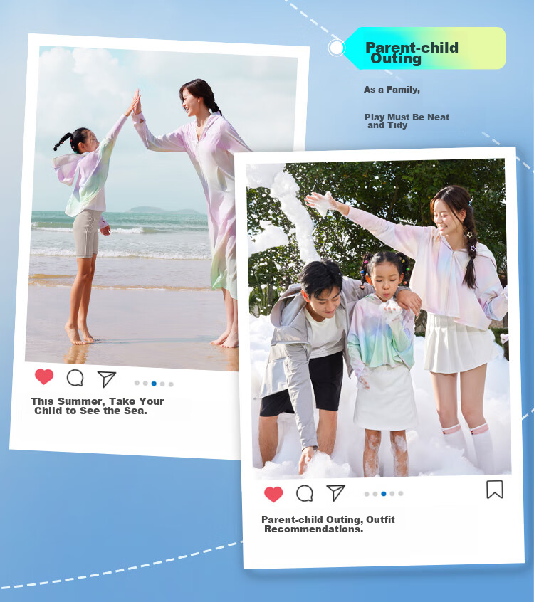 BOSIDENG National Standard Sun Protection Clothing for Women, Extra Long Style, Cool And Breathable, Full Body UV Protection, Slim Fit, Heightening Effect, Travel Jacket 29