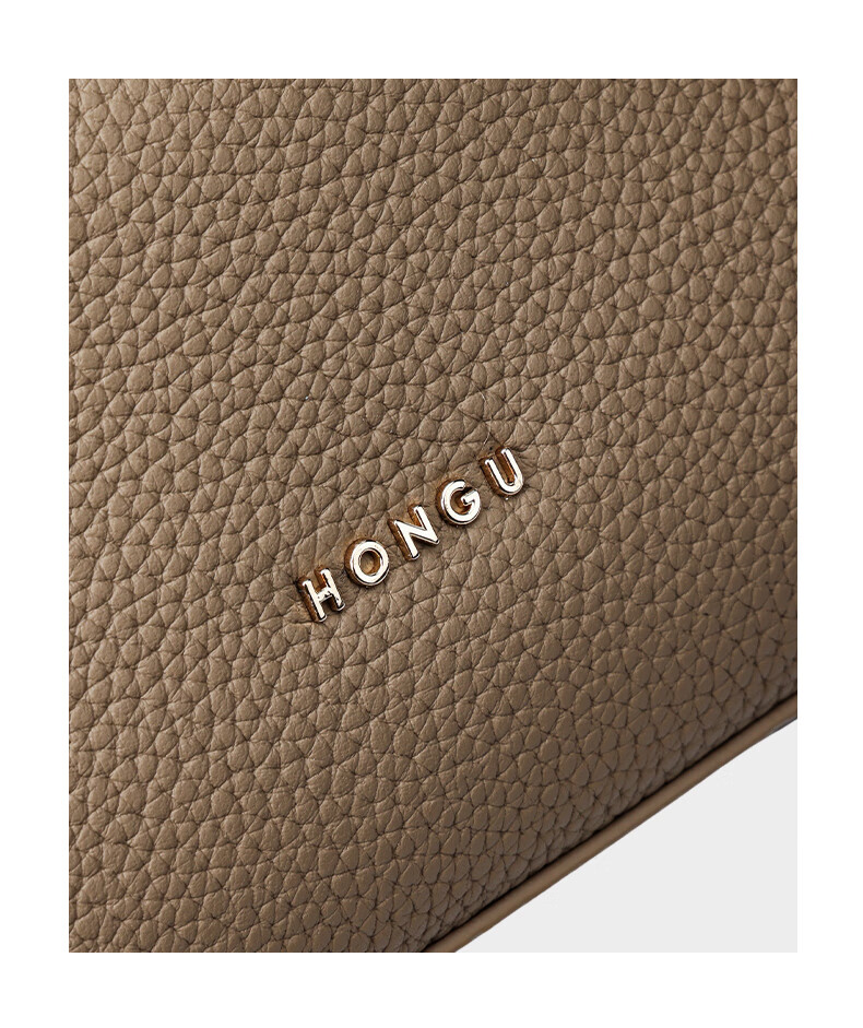 HONGU Leather Handbag, Women's Shoulder Bag, Commuter Crossbody Bag, Casual Ladies' Purse, Birthday Gift for Wome 4