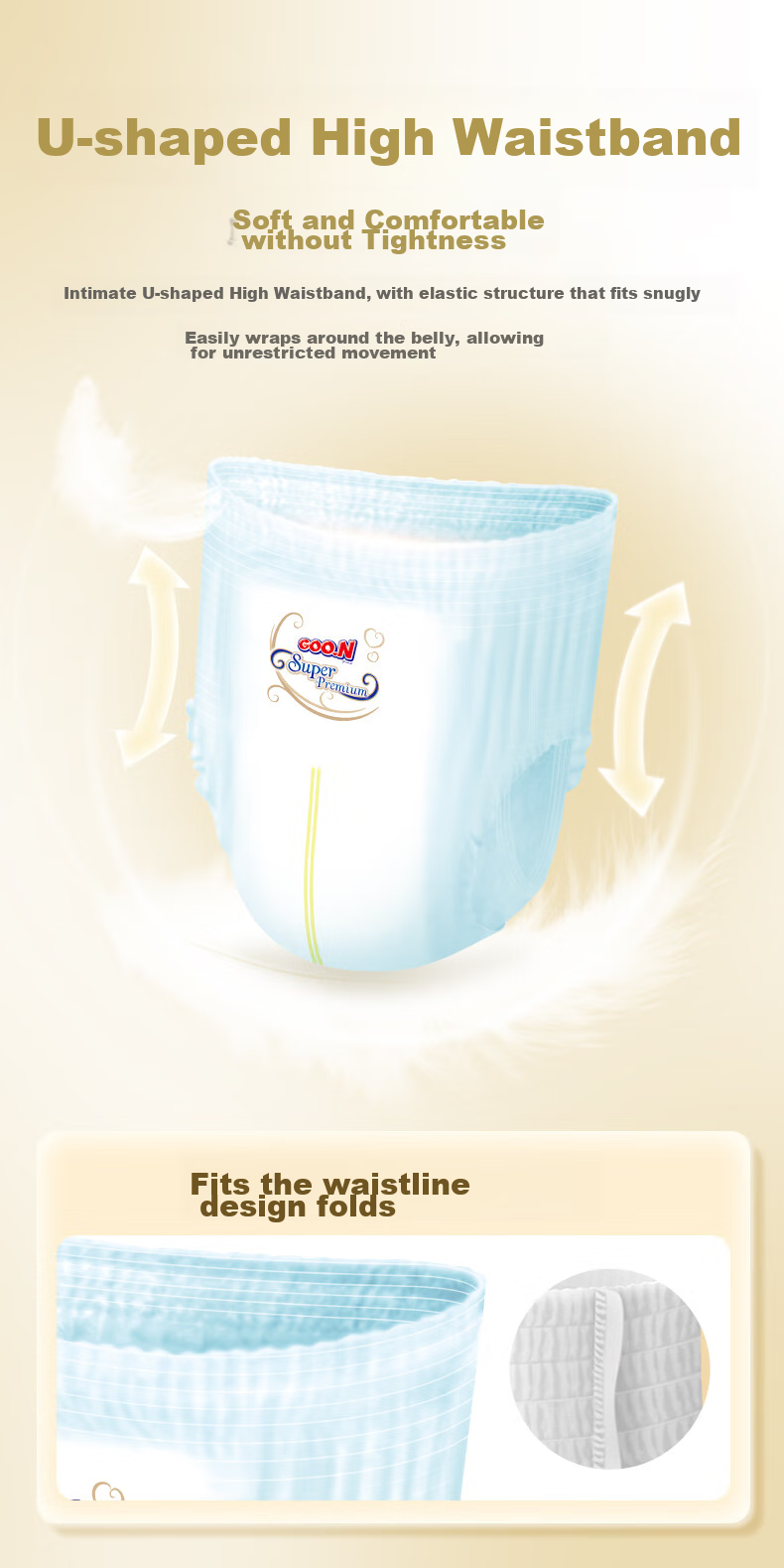 GOO.N Self-Relaxing Diapers XXL 20 Pieces (15kg And Above), Micro-Porous Quick-Absorbing Core 2