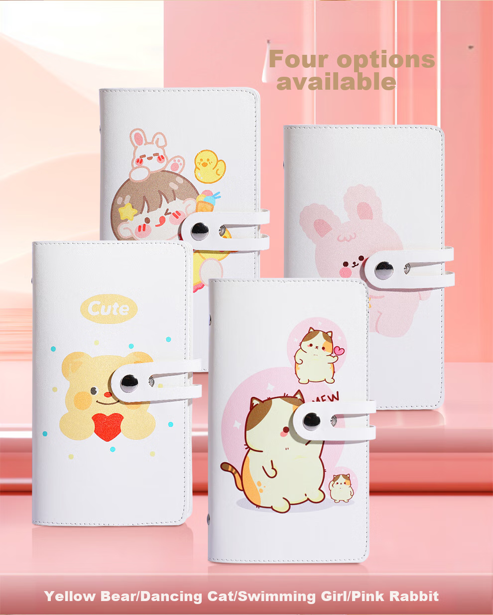 Jiaranheng High-Quality Business Card Holder, Large Capacity Portable Card Collection Book, Bank Card Holder, Membership Card Holder, Credit Card Holder, Business Card Organizer, Swimming Girl 2