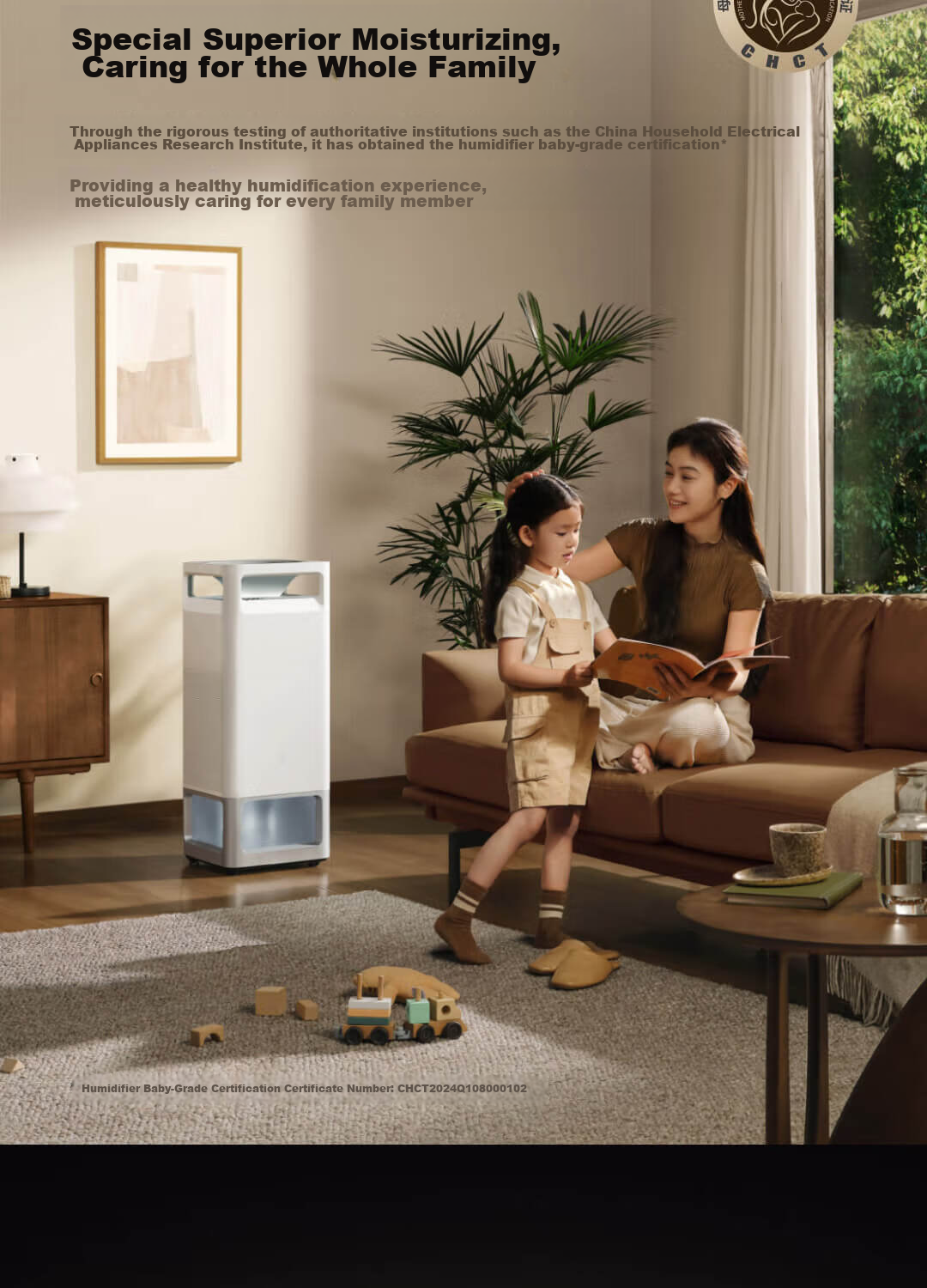 Mijia Xiaomi Baby-Friendly All-In Humidifier And Air Purifier 3Max, Antibacterial And Allergen Removal, Large Capacity Home Bedroom Humidifier Air Purifier Gift for Women's Moisturizing 14