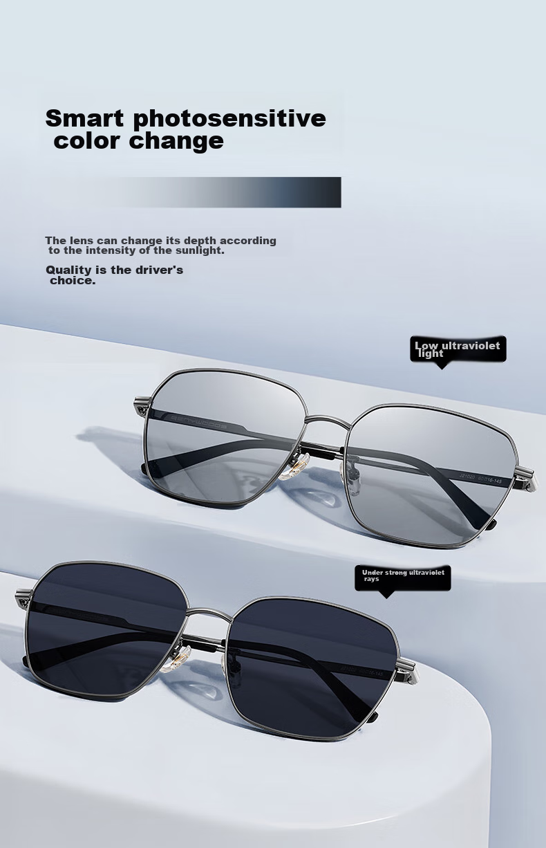 CAPONI Photochromic Polarized Sunglasses for Men, Driving Glasses, Day And Night Use, UV Protection, Sun Protection, Fashionable 4