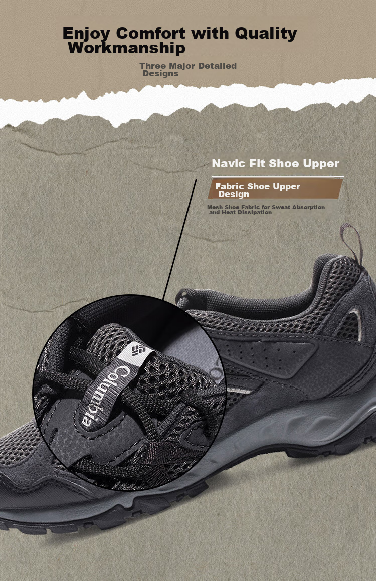 Columbia Men's Spring Summer 2026 Breathable Lightweight Cushioning Hiking Shoes YM1182 278 Size 41.5 2